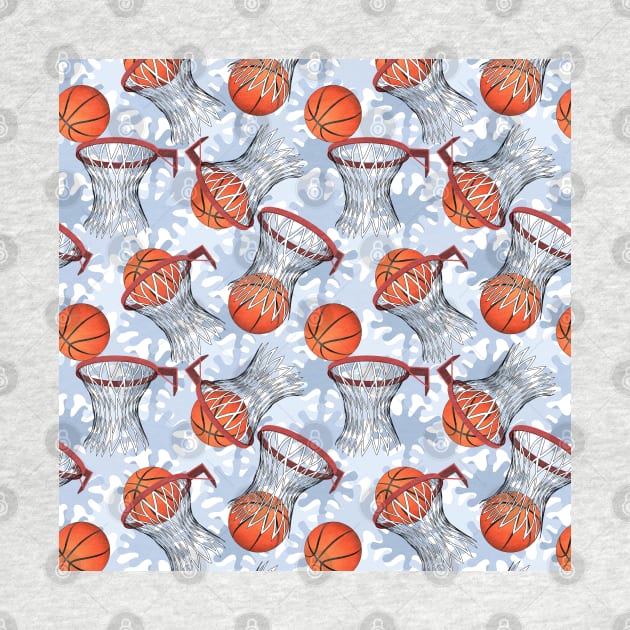 Basketball Pattern by Designoholic